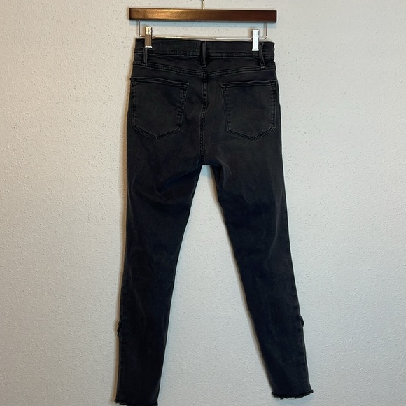 Frame Denim Le High Skinny Black Jeans Size 28 - Picture 6 of 7